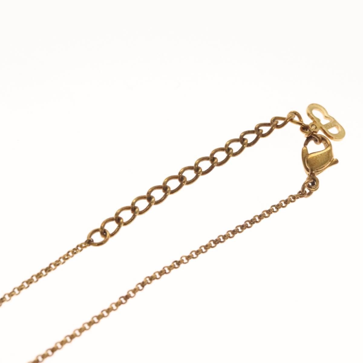 Christian Dior CD Pendant Necklace Gold-plated, GOLD, METAL, Necklace