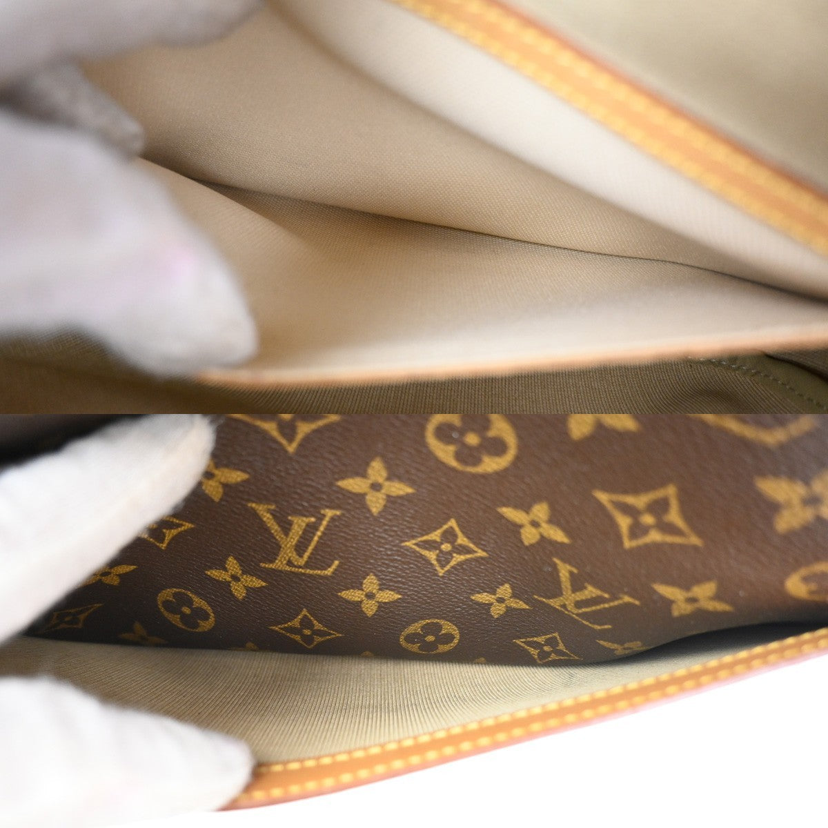 Louis Vuitton Reporter Bag Monogram Canvas, BROWN, CANVAS, Shoulder bag