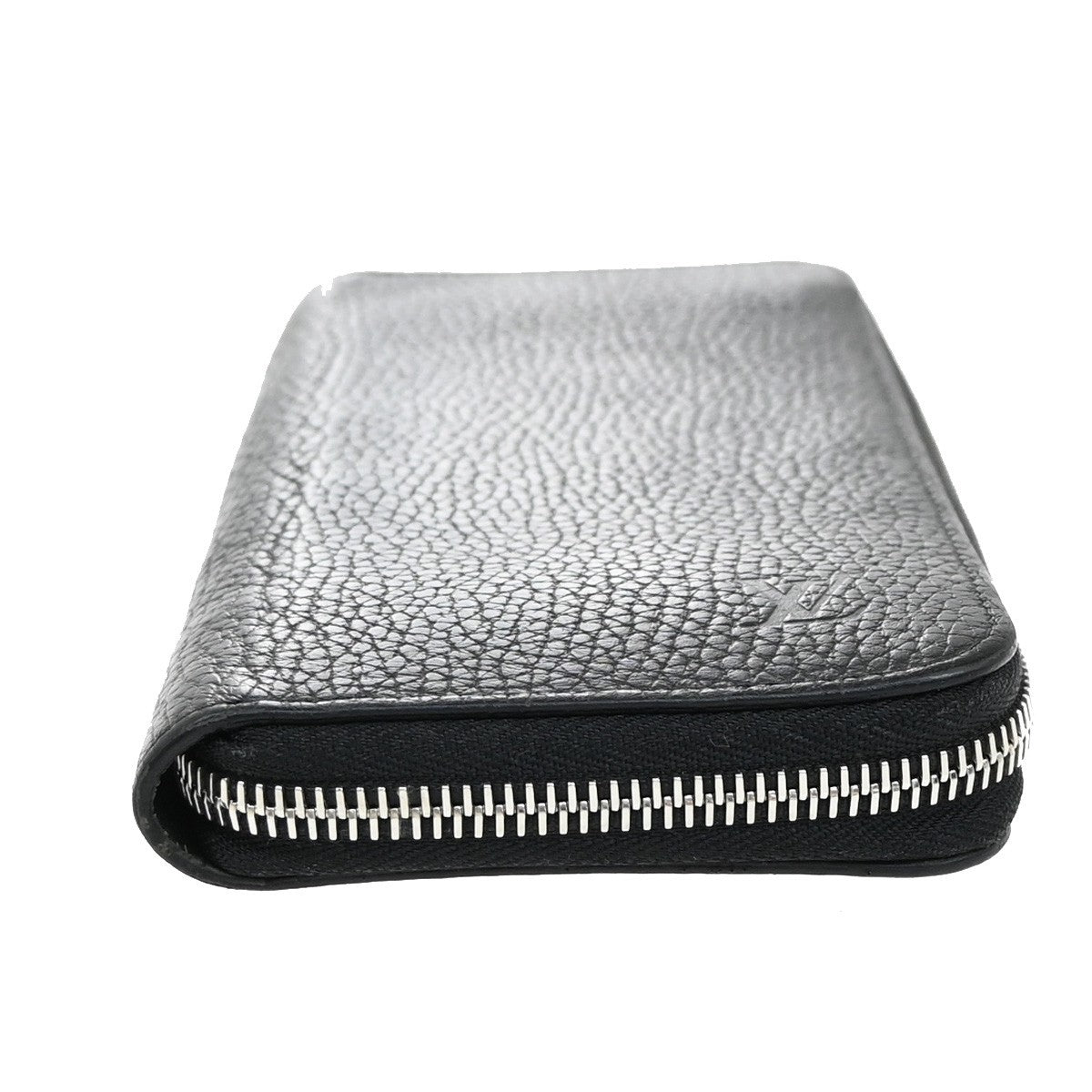 Louis Vuitton Zippy wallet vertical Taurillon Leather, BLACK, LEATHER, Wallets