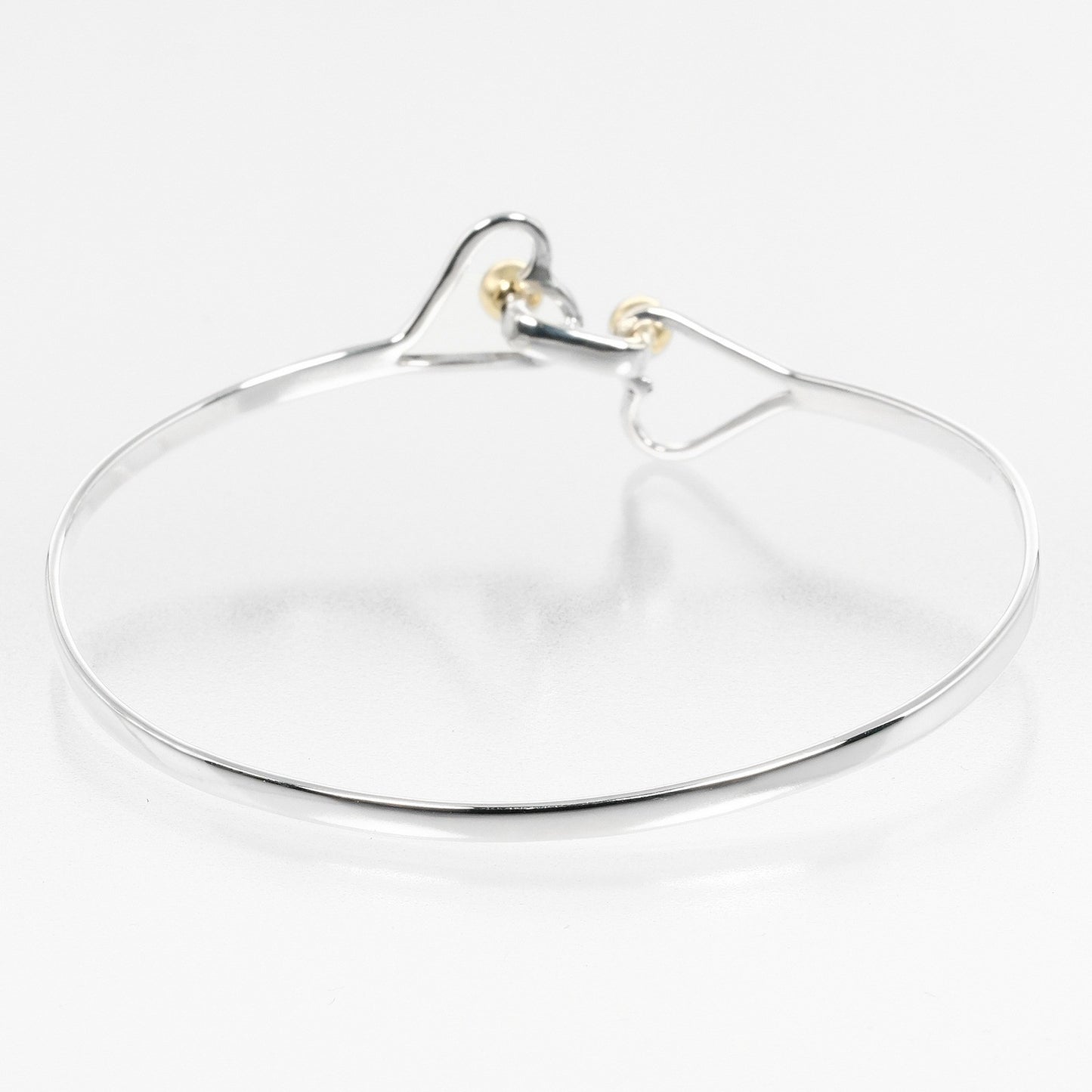Tiffany & Co. Hook and Eye double heart bracelet Silver925 with K18 yellow gold, SILVER, SILVER, Bracelet