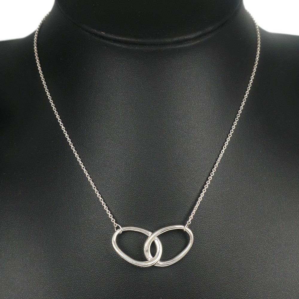 Tiffany & Co. Elsa Peretti Double Loop Pendant Necklace Silver 925, SILVER, SILVER, Necklace