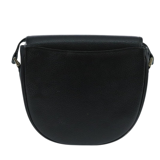 Burberry Flap Shoulder Bag Leather, BLACK, LEATHER, Shoulder bag