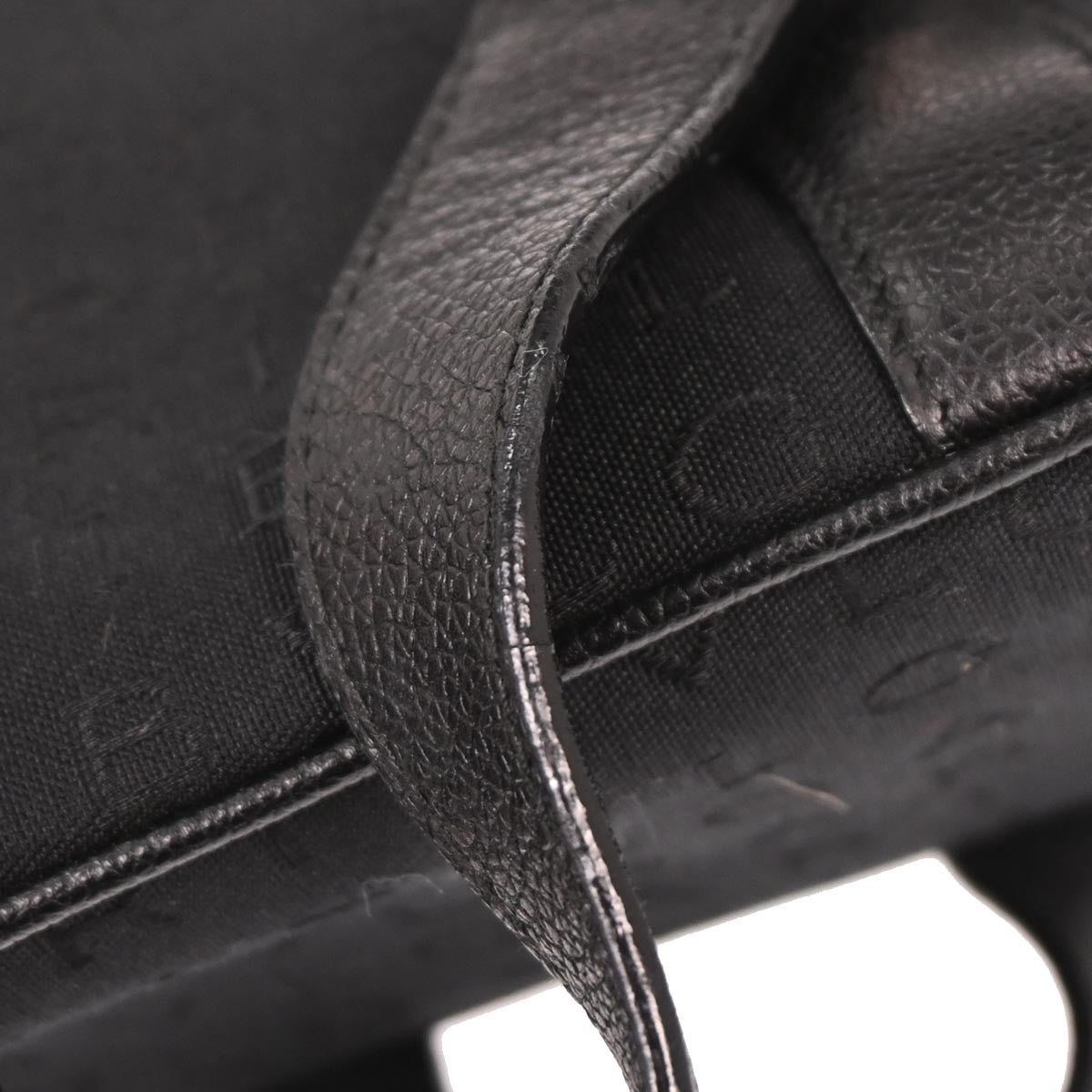 Bvlgari Logomania Handbag Canvas, Black, Canvas, Handbag