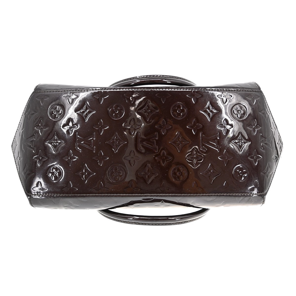 Louis Vuitton Sherwood Handbag Monogram Vernis, Purple, Patent Leather, Handbag