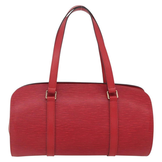 Louis Vuitton Soufflot Handbag Epi Leather, RED, LEATHER, Shoulder bag