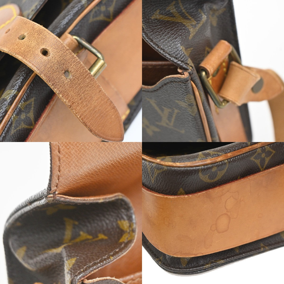 Louis Vuitton Cartouchiere Handbag Monogram Canvas, BROWN, CANVAS, Shoulder bag