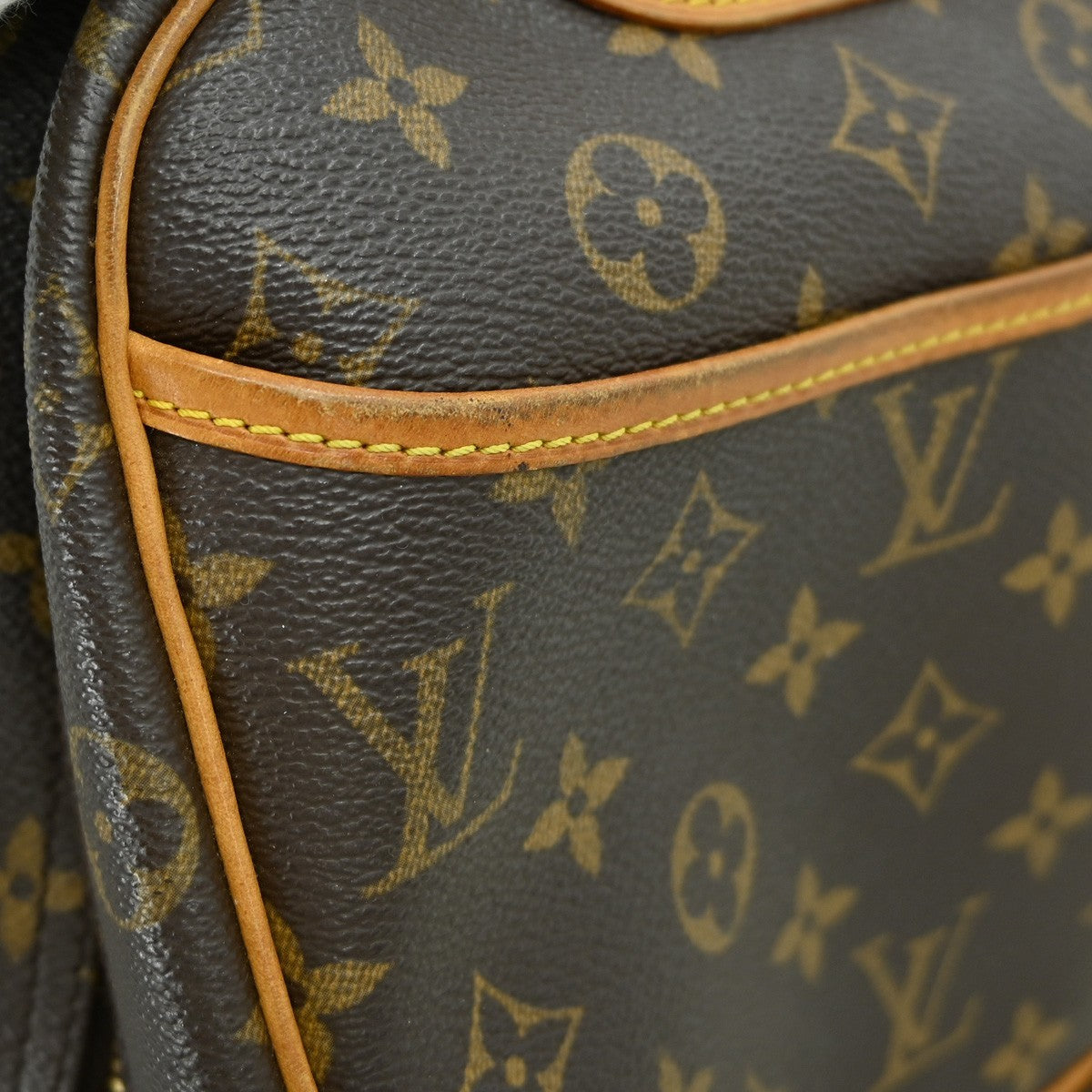 Louis Vuitton Trouville Handbag Monogram Canvas, BROWN, CANVAS, Handbag