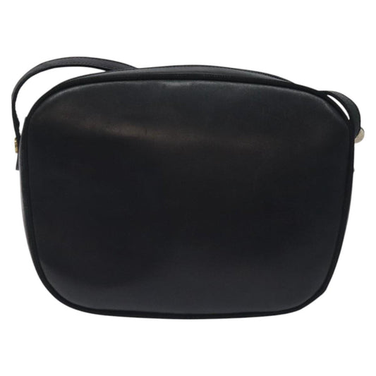 Salvatore Ferragamo Vala Shoulder Bag Leather, NAVY, LEATHER, Shoulder bag