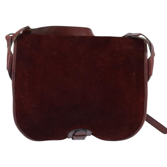 Balenciaga Shoulder Bag Suede, BURGUNDY, SUEDE, Shoulder bag