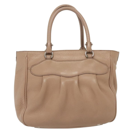 Salvatore Ferragamo Gancini handbag Leather, PINK, LEATHER, Handbag