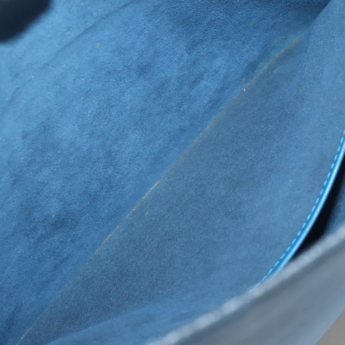 Louis Vuitton Lussac Handbag Epi Leather, BLUE, LEATHER, Shoulder bag