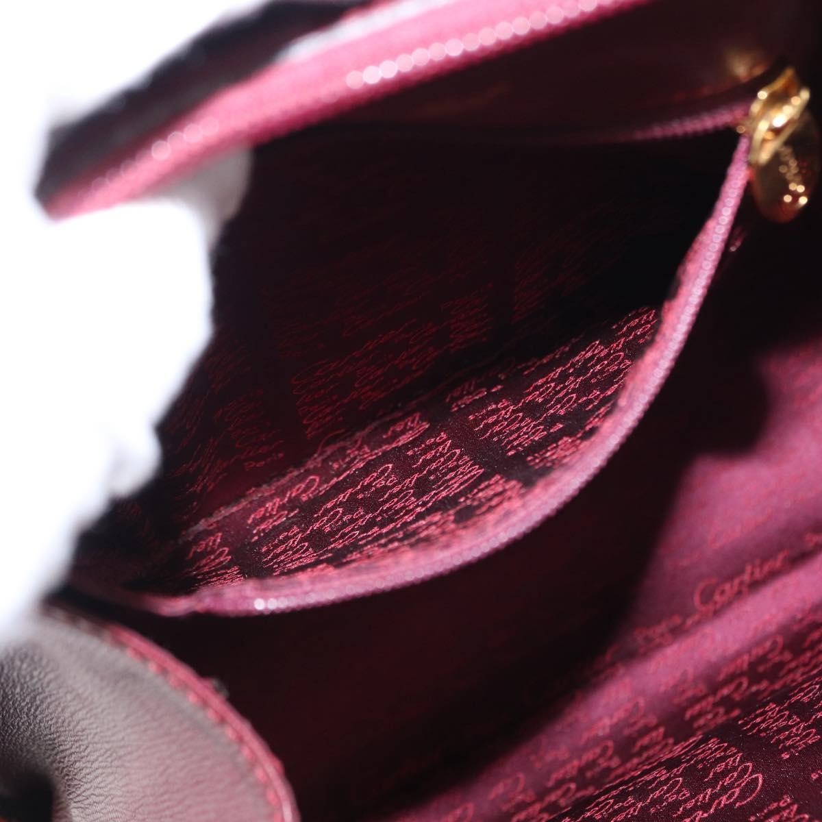 cartier Happy birthday backpack Leather, BURGUNDY, LEATHER, Backpack