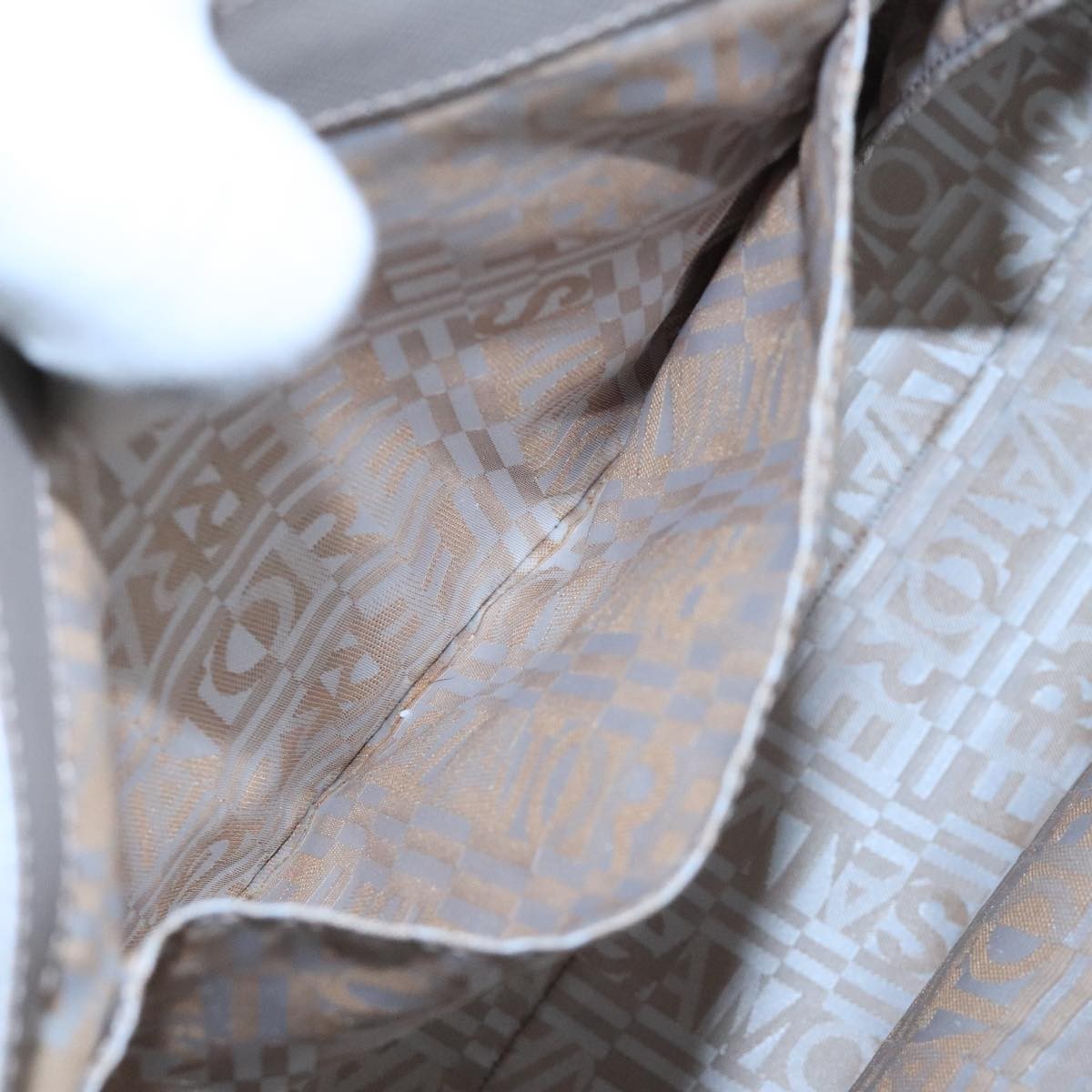 Salvatore Ferragamo Flap Satchel Saffiano Leather, SILVER, LEATHER, Handbag