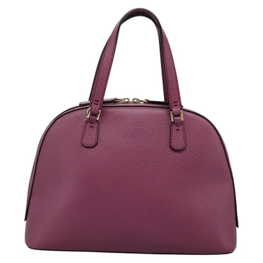 Gucci Lady Dollar Dome Satchel Leather, PINK, LEATHER, Handbag