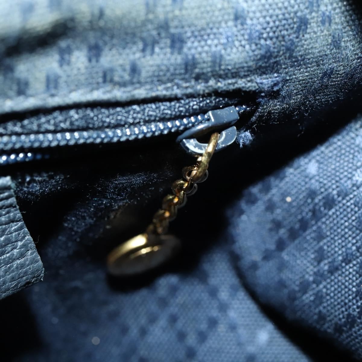 Gucci Vintage Bamboo Backpack Suede, NAVY, SUEDE, Backpack