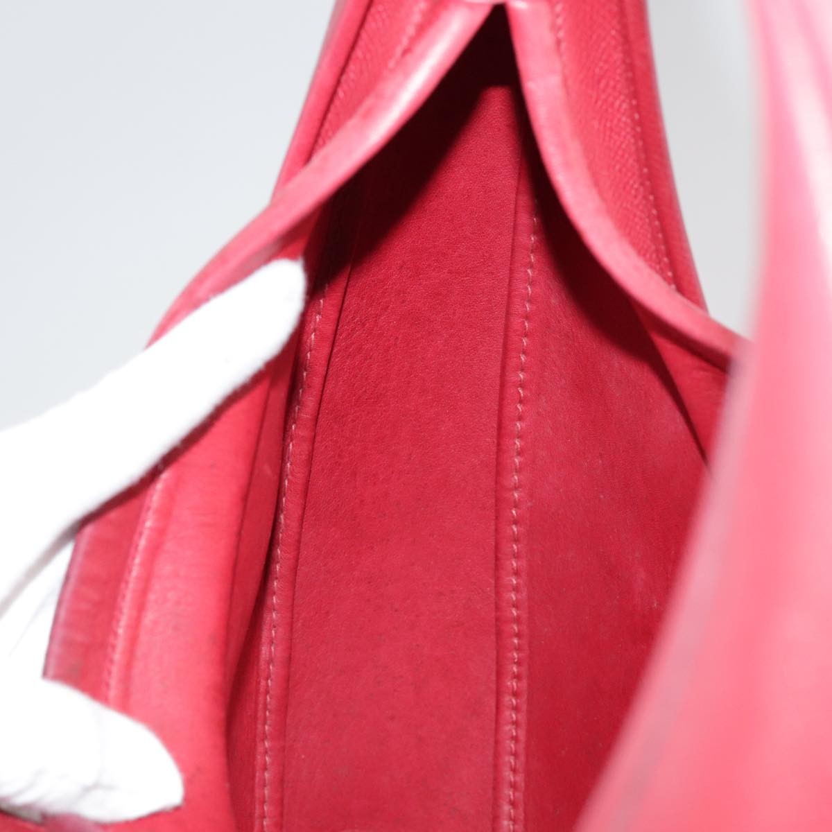 Hermes Foley cognac Handbag Leather, RED, LEATHER, Shoulder bag