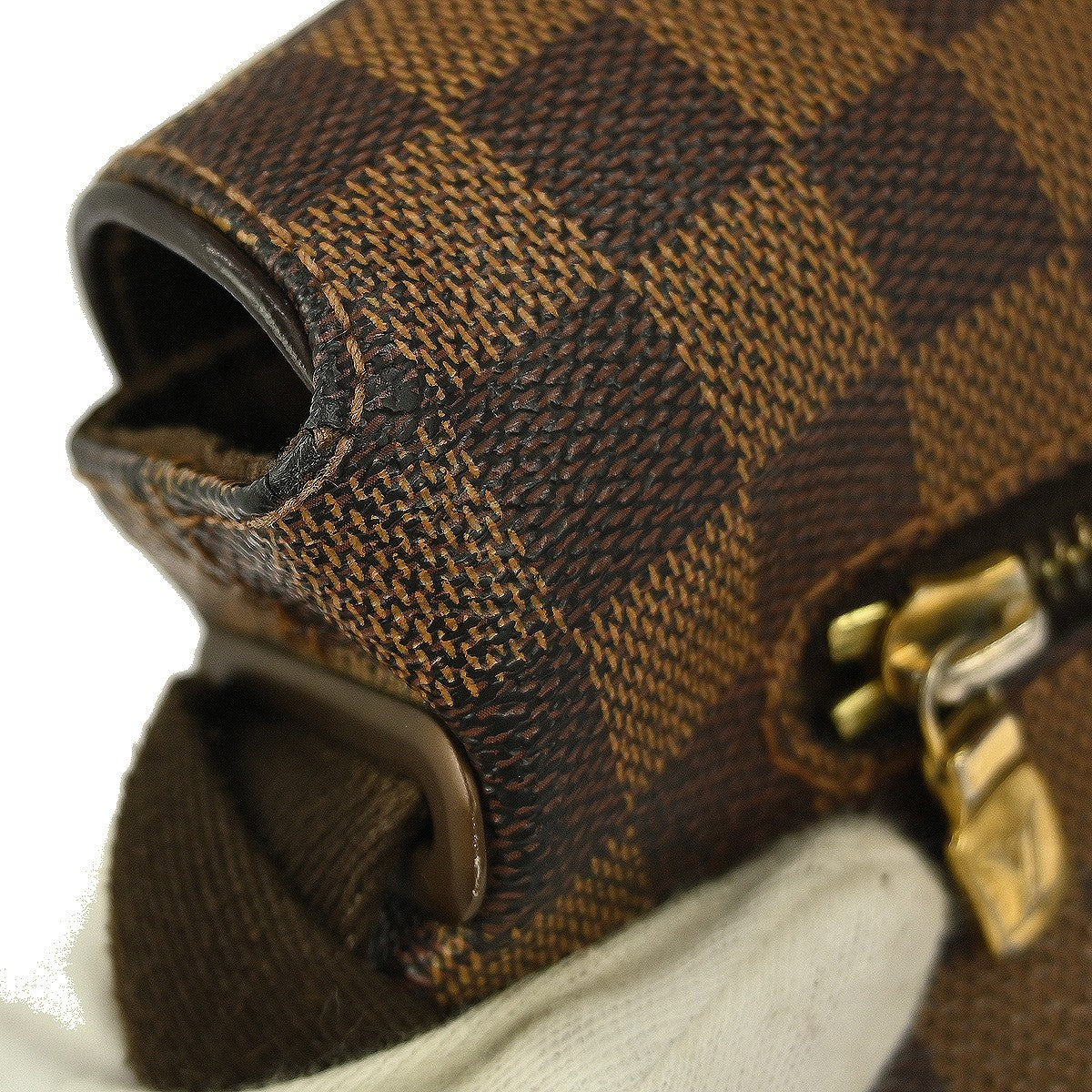 Louis Vuitton Brooklyn Handbag Damier, BROWN, CANVAS, Shoulder bag