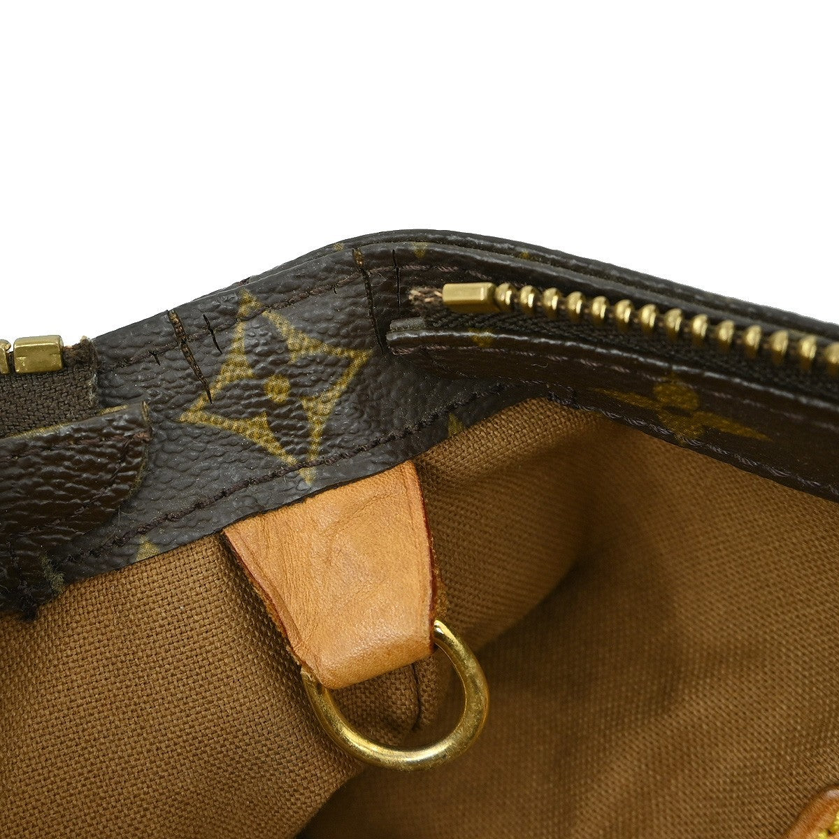 Louis Vuitton Cabas Mezzo Monogram Canvas, BROWN, CANVAS, Tote bag