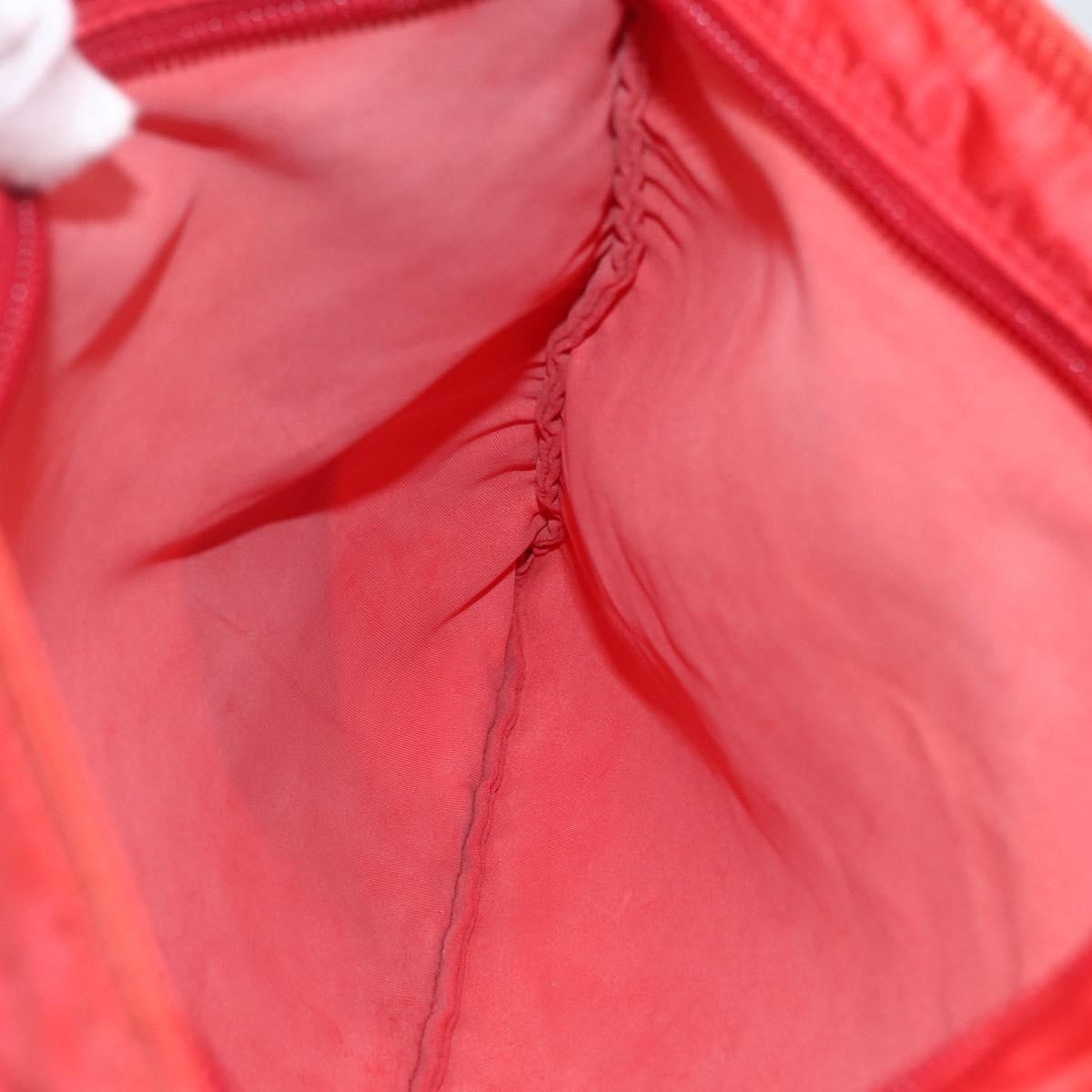 Prada Zip Top Messenger Bag Tessuto, RED, NYLON, Shoulder bag