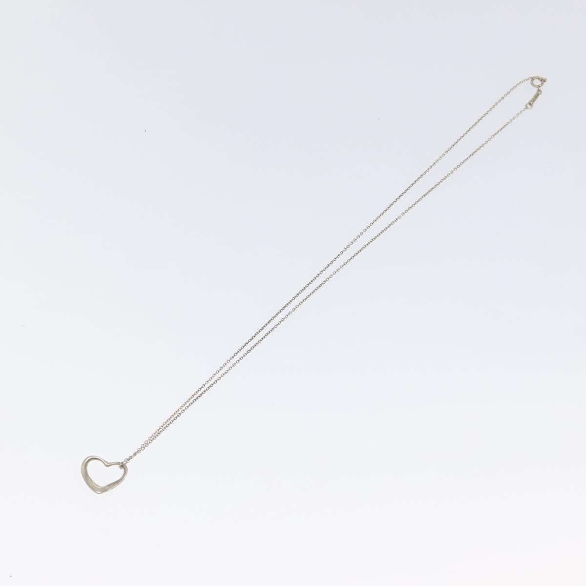 Tiffany & Co. Elsa Peretti Open Heart Pendant Necklace Sterling Silver, SILVER, SILVER, Necklace