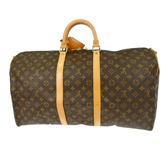 Louis Vuitton Keepall Bandouliere Bag Monogram Canvas, Brown, Canvas, Travel Bag