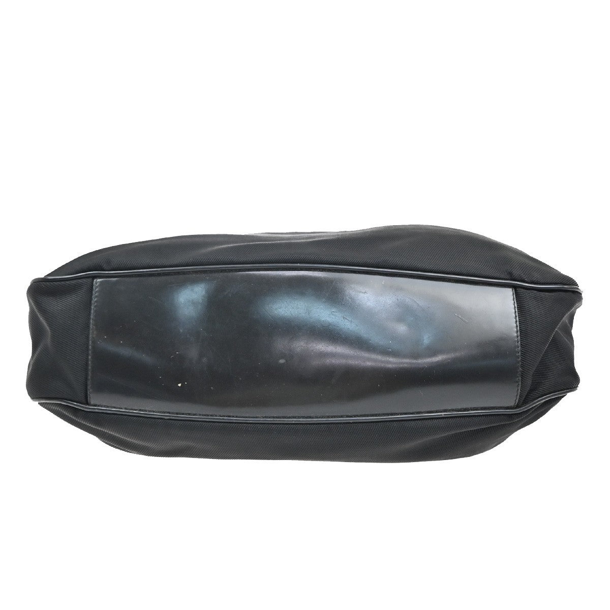 Gucci Vintage Bamboo Handle Open Hobo Nylon, BLACK, NYLON, Shoulder bag