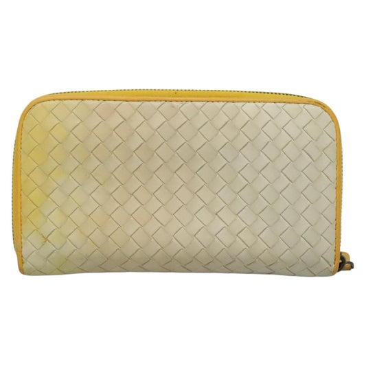 Bottega Veneta Intrecciato Long Zip Wallet Leather, BEIGE, LEATHER, Wallets
