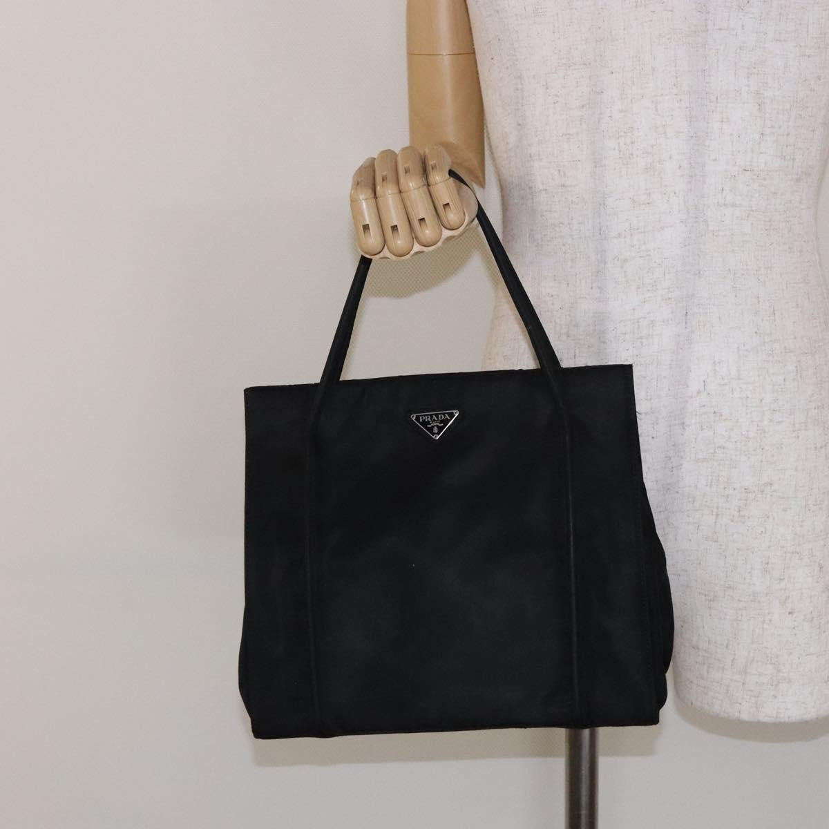 Prada cabas tessuto nylon, BLACK, NYLON, Handbag