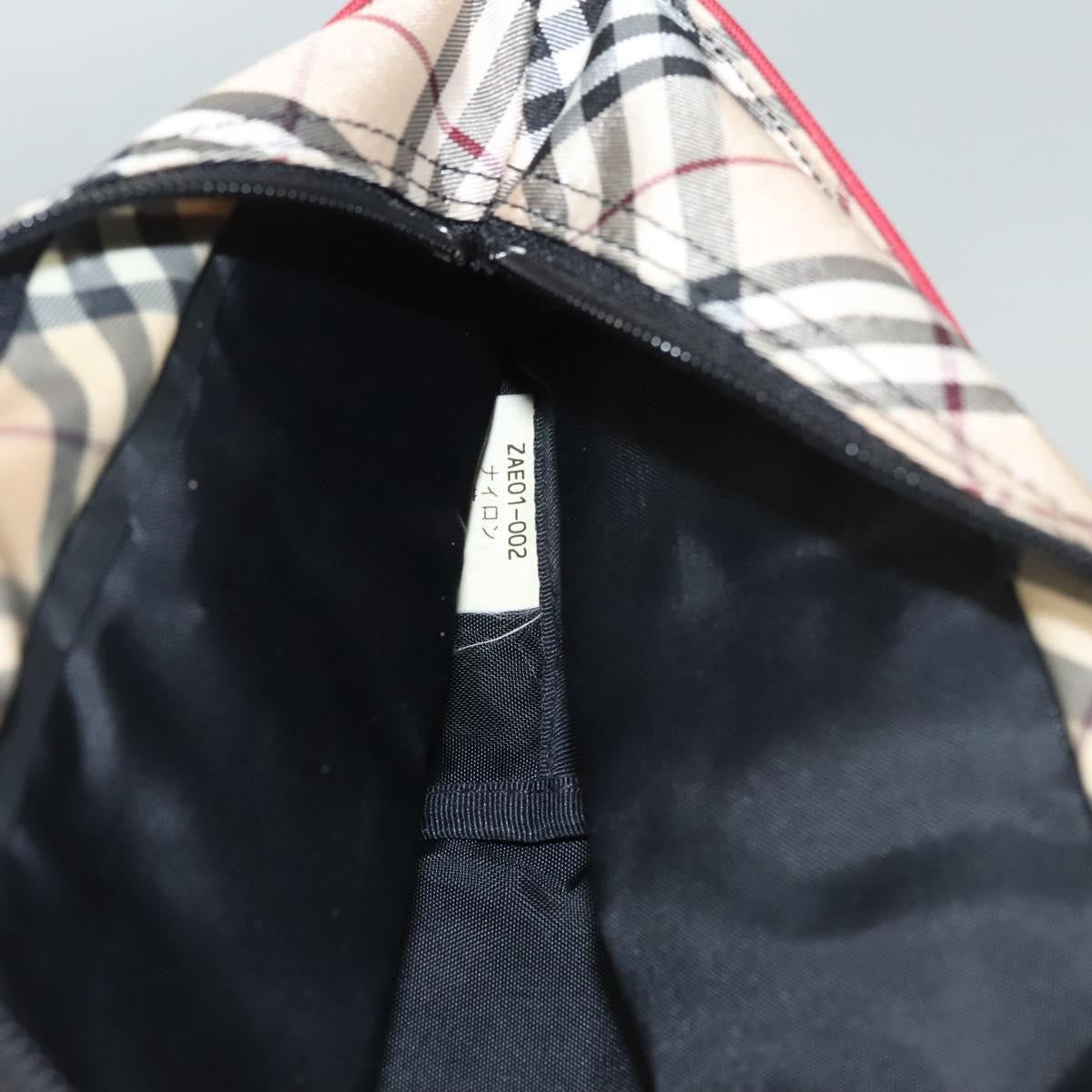 Burberry Nova Check Tote Nylon, RED, NYLON, Tote bag