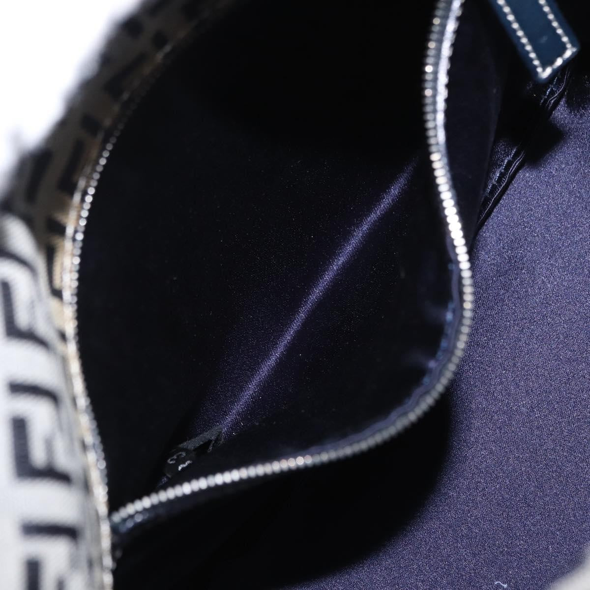 Fendi Shopping Tote Zucchino Canvas, NAVY, CANVAS, Tote bag
