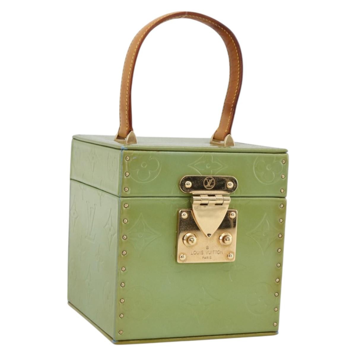 Louis Vuitton Bleecker Box Bag Monogram Vernis, GREEN, PATENT_LEATHER, Clutche & pouche