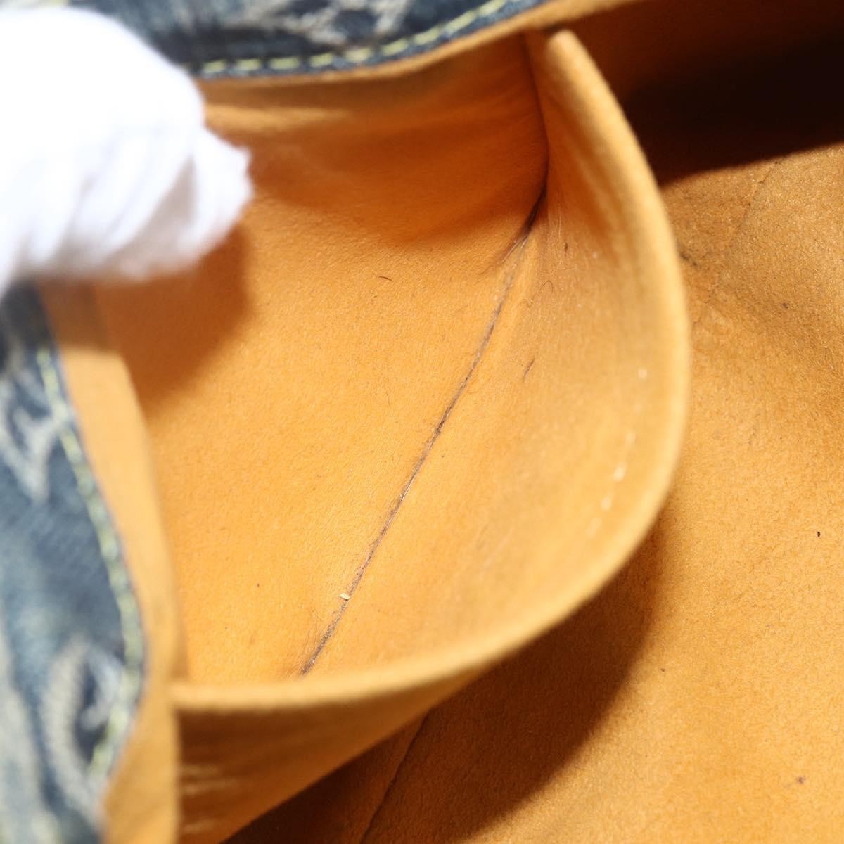 Louis Vuitton Pleaty Raye Handbag Striped Monogram Denim, BLUE, DENIM_JEANS, Shoulder bag