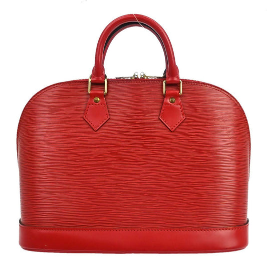 Louis Vuitton Alma Handbag Epi Leather, Red, Leather, Handbag
