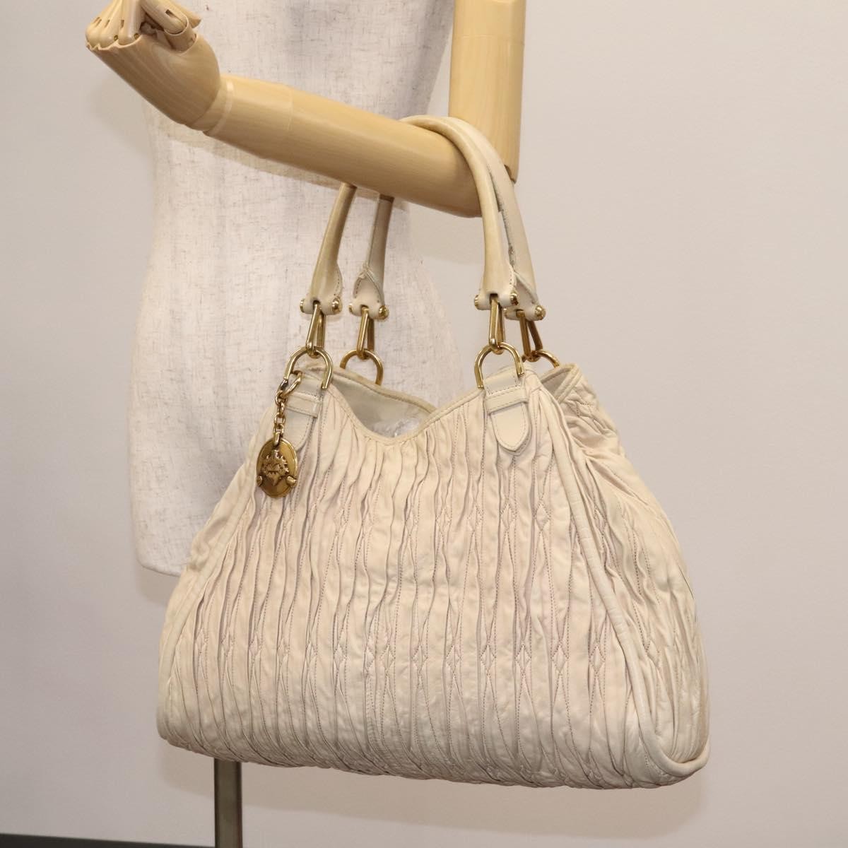 Bally Handbag Leather, BEIGE, LEATHER, Tote bag