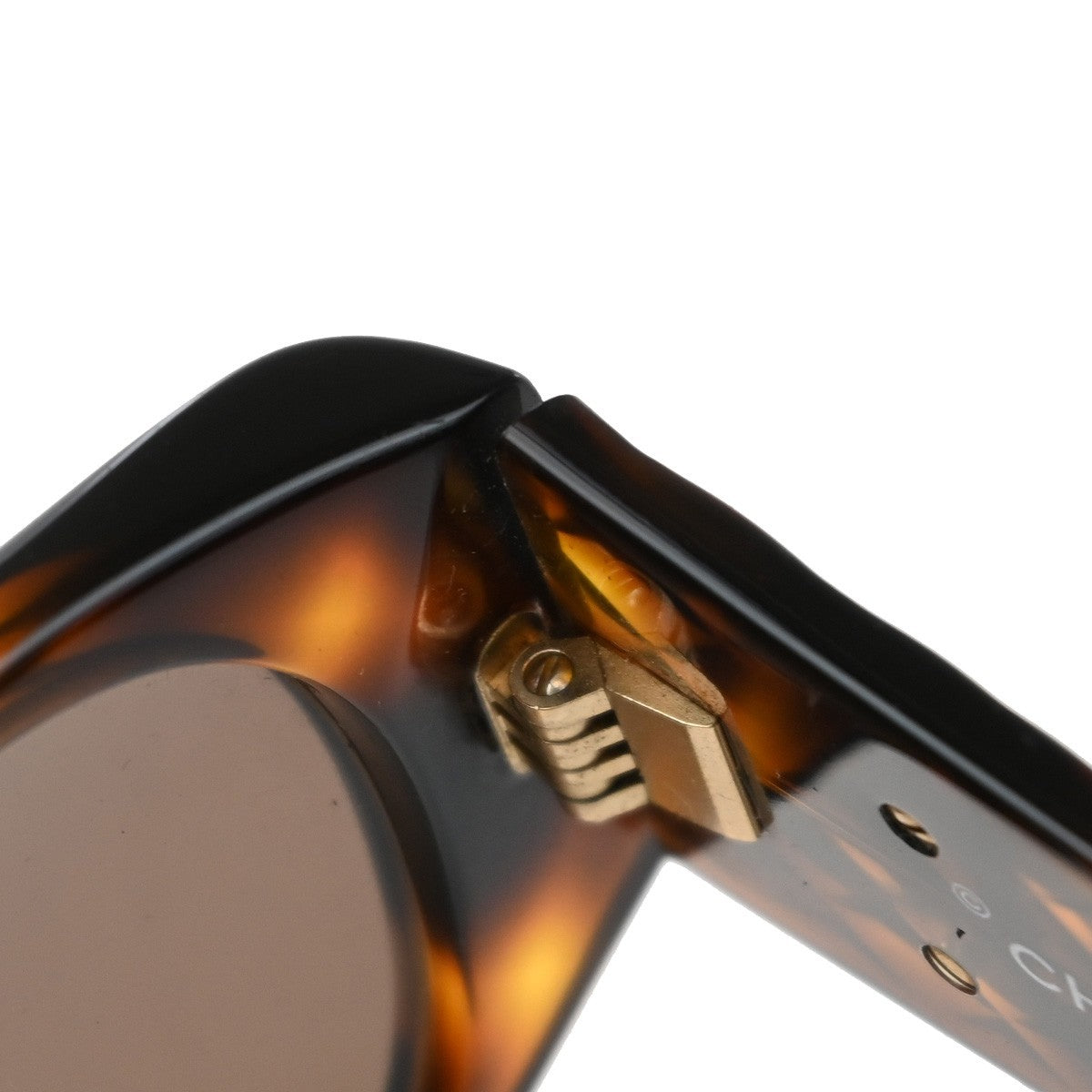 Chanel CC Logo Matelasse Sunglasses Eye Wear Plastic, Brown, Plastic, Sunglasses