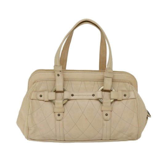 Bally Handbag Leather, ECRU, LEATHER, Handbag