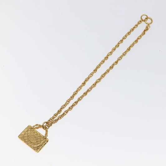 Chanel Flap Bag Pendant Necklace Metal, GOLD, METAL, Necklace