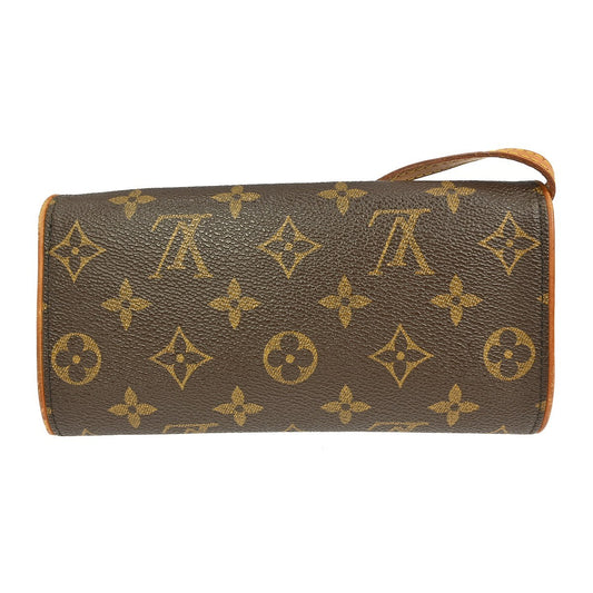Louis Vuitton Twin Handbag Monogram Canvas, BROWN, CANVAS, Clutche & pouche