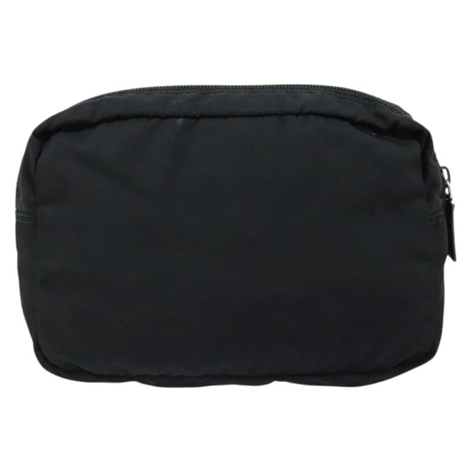 Prada Vintage Pouch Tessuto, BLACK, NYLON, Clutche & pouche
