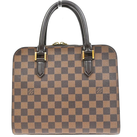 Louis Vuitton Triana Bag Damier, Brown, Leather, Handbag