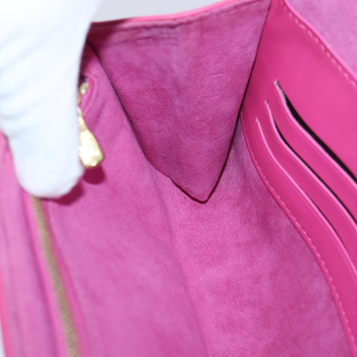 Louis Vuitton Courtney Clutch Embossed Leather, PINK, LEATHER, Clutche & pouche