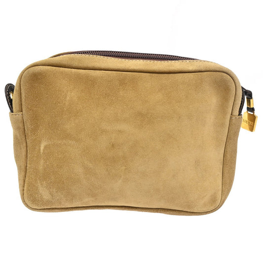 Loewe Vintage Shoulder Bag Suede, BROWN, SUEDE, Shoulder bag