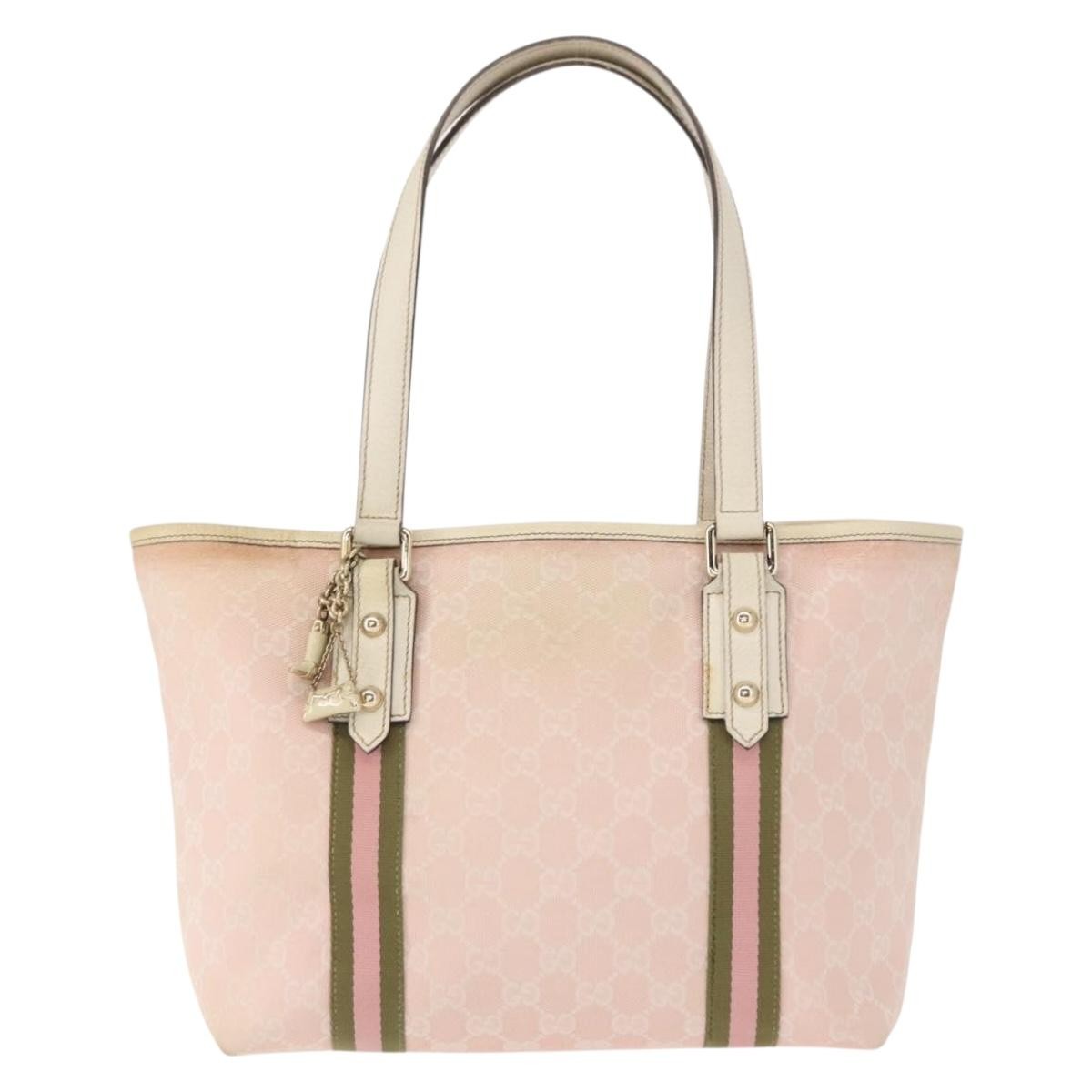 Gucci Jolicoeur Tote GG Canvas, PINK, CANVAS, Tote bag