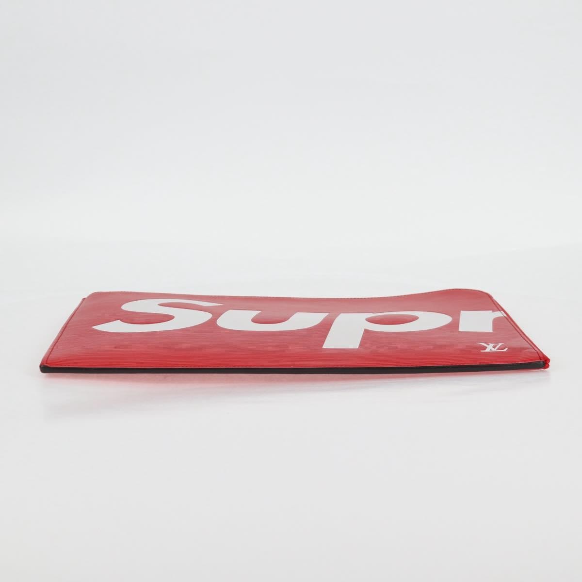 Louis Vuitton Pochette Jour Limited Edition Supreme Epi Leather, RED, LEATHER, Clutche & pouche