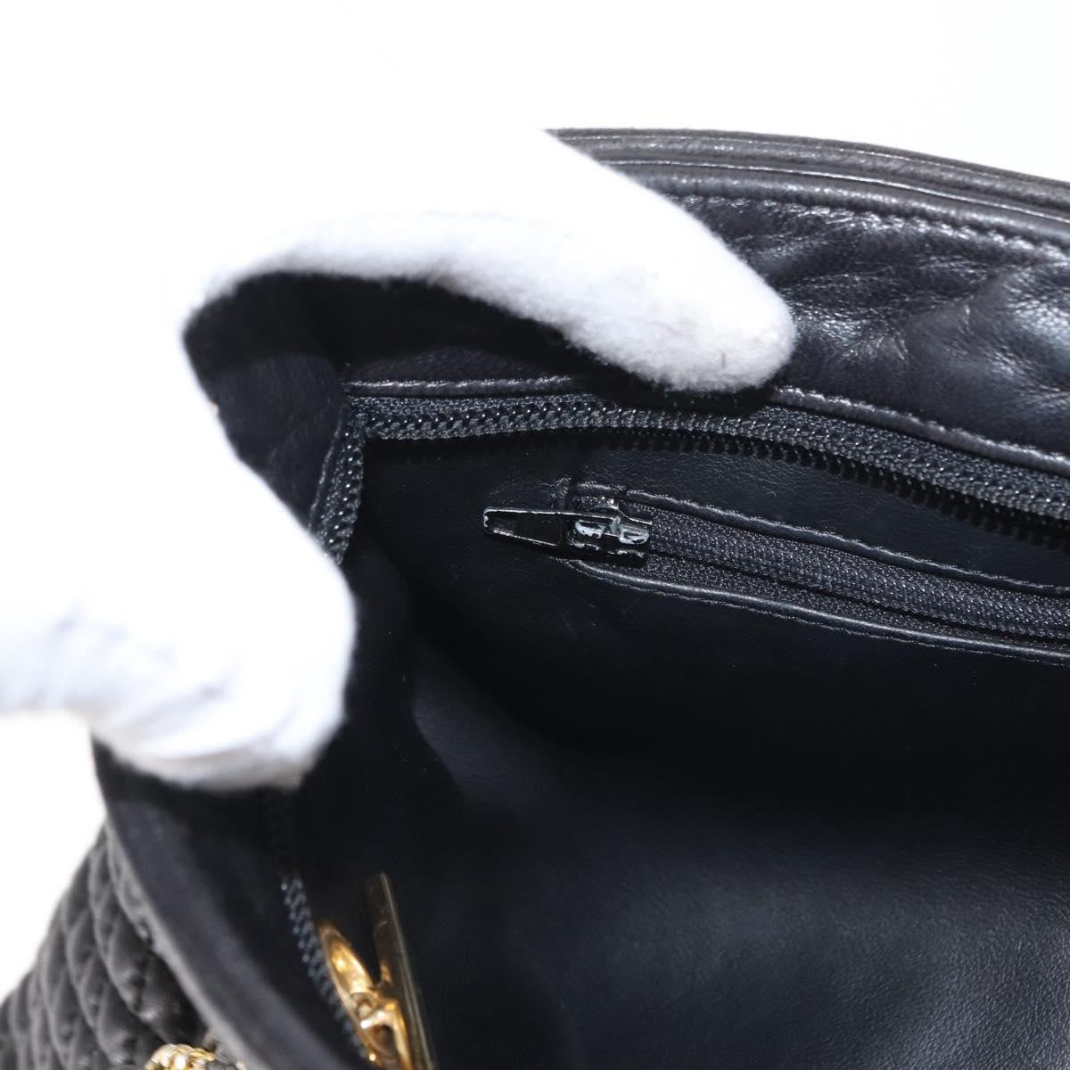 Bally Vintage Shoulder Bag Leather, Black, Leather, Shoulder Bag