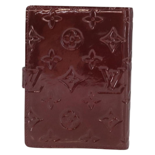 Louis Vuitton Mat Ring Agenda Cover Monogram Vernis, BURGUNDY, PATENT_LEATHER, Clutche & pouche