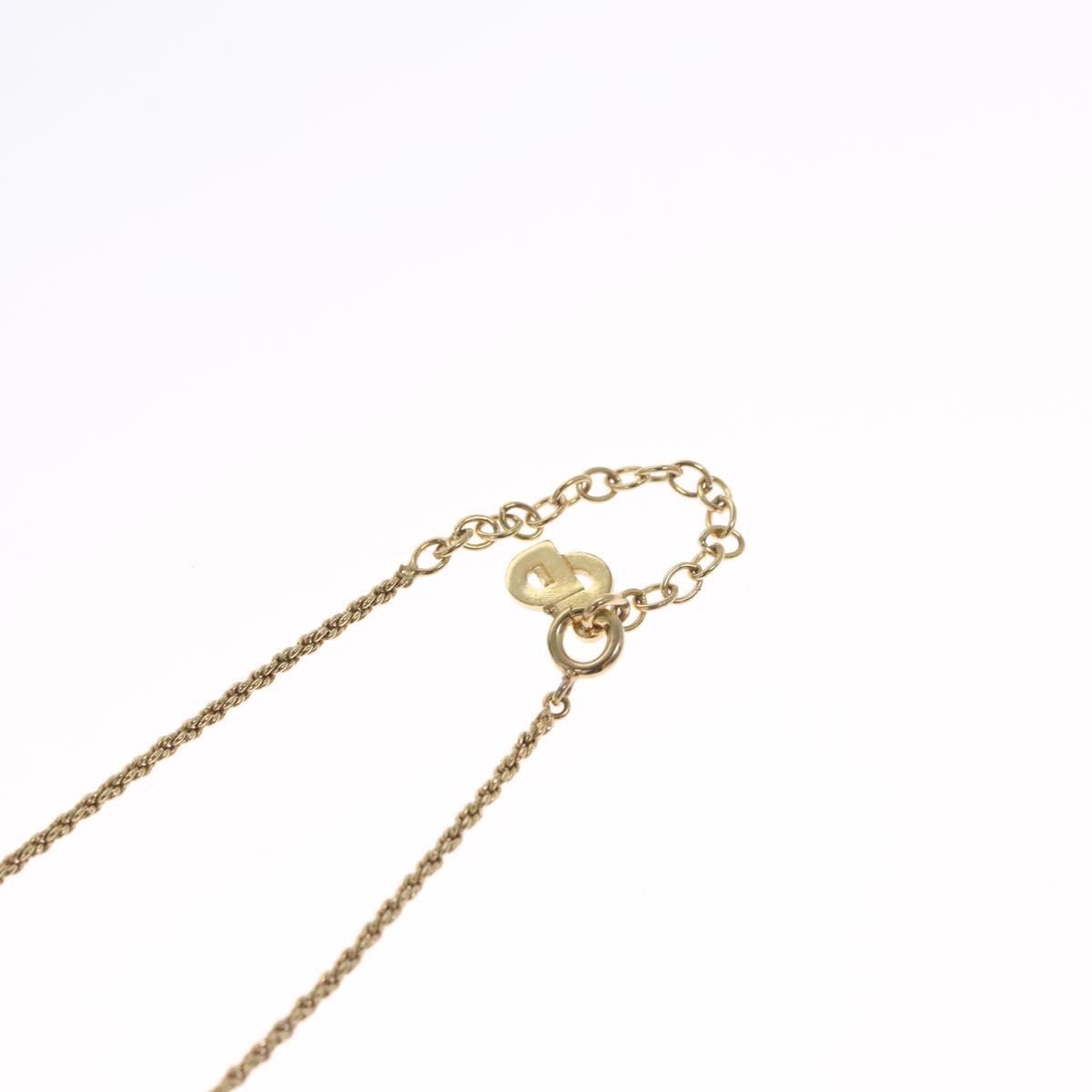 Christian Dior CD Pendant Necklace Gold-plated, GOLD, METAL, Necklace