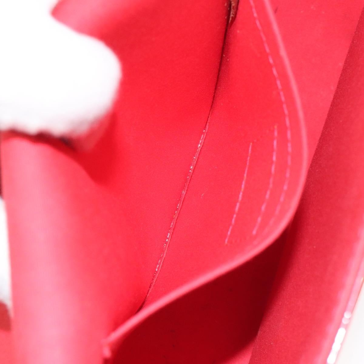 Louis Vuitton Bellflower Handbag Monogram Vernis, RED, PATENT_LEATHER, Shoulder bag