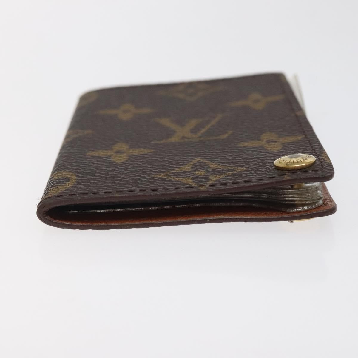 Louis Vuitton Porte Cartes Pression Card Case Monogram Canvas, BROWN, CANVAS, Card Holders