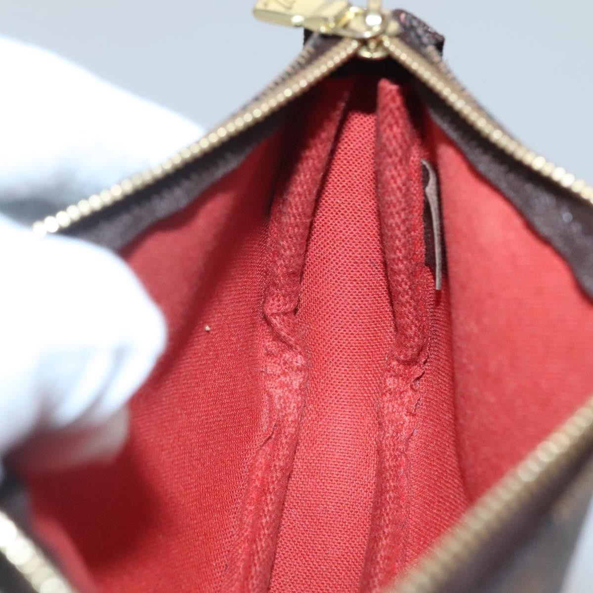 Louis Vuitton Pochette Accessoires Damier, BROWN, CANVAS, Clutche & pouche